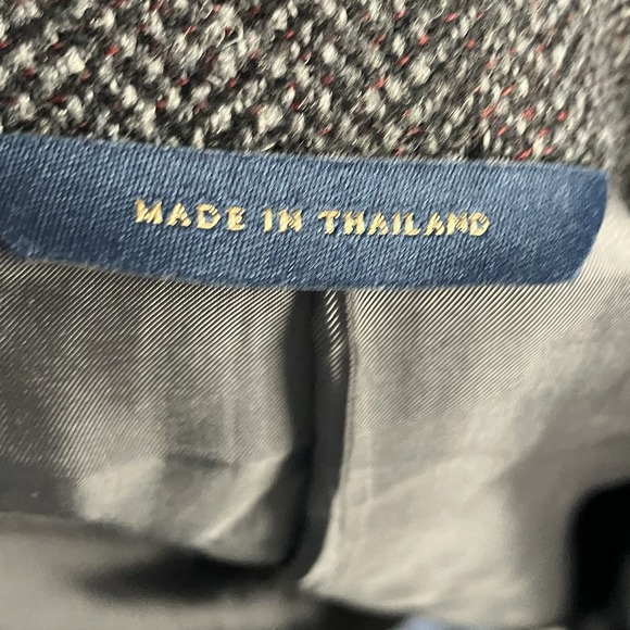 Brooks Brothers Blazer Mens 48R Gray Fabric woven in Italy by Lanificio di Pray - Picture 8 of 12